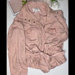 Denim jacket pink